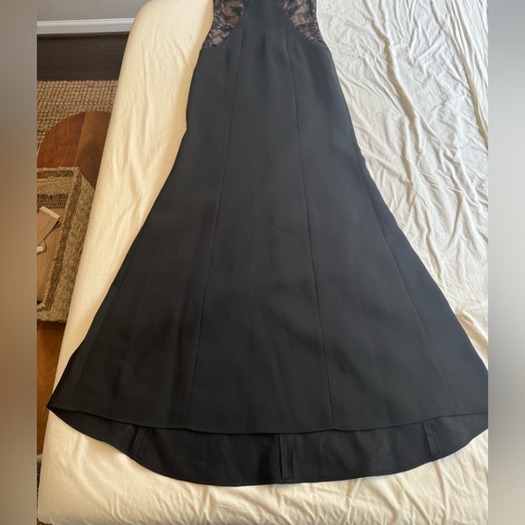 BCBG MaxAzaria sheer top and lace black gown Size 2 - Picture 8 of 11